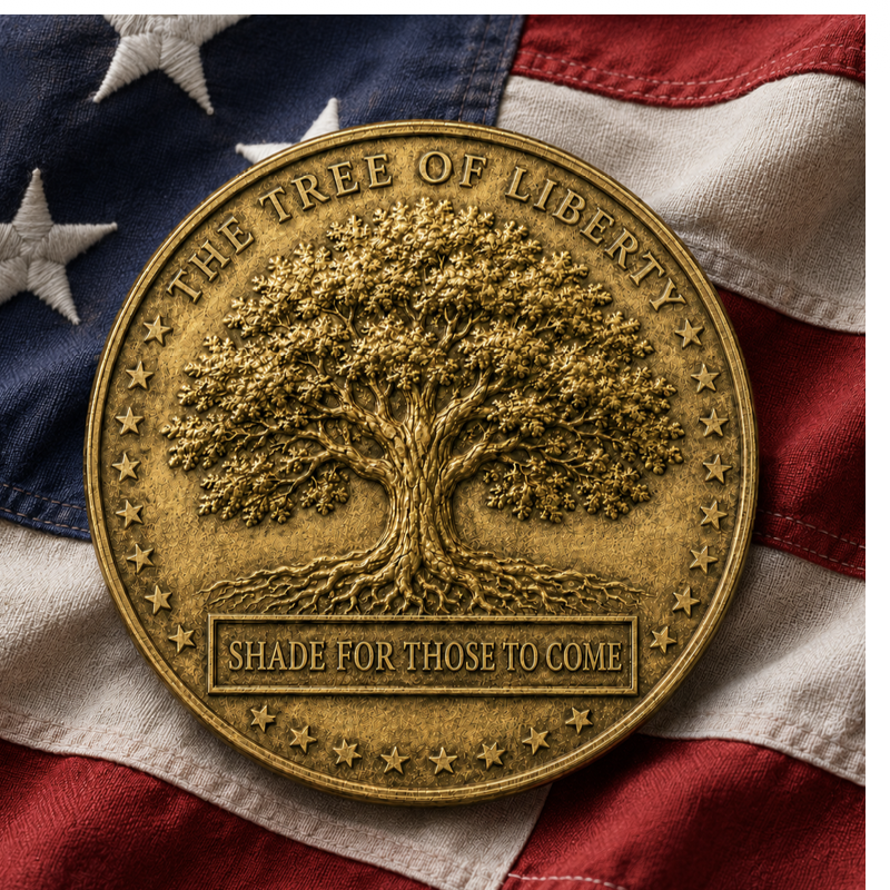 Lady Liberty Back - Tree of Liberty