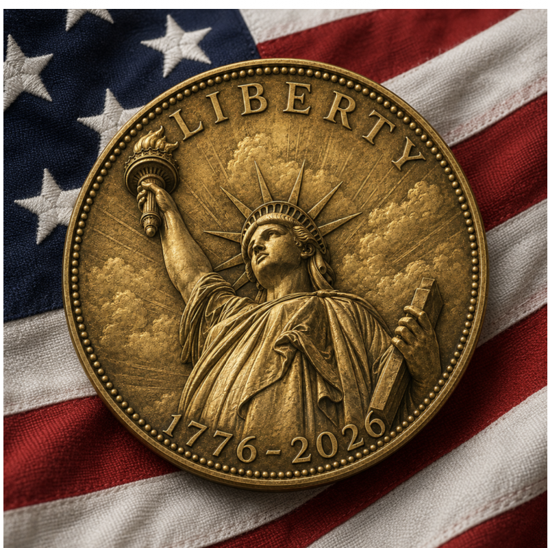 Lady Liberty Front - 1776 to 2026